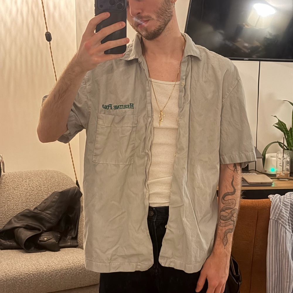 ZARA Horse Print Lyocell-Cotton Shirt 🐎